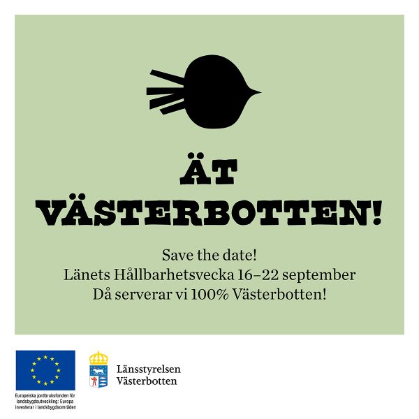 Ät Västerbotten - Marknadsföringsmaterial - Save the date!