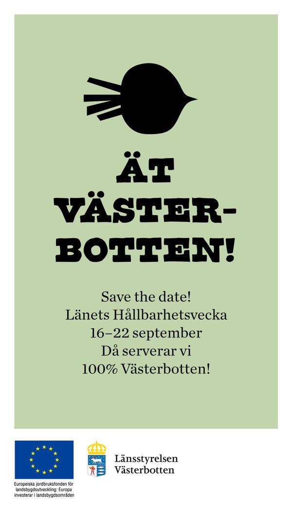 Ät Västerbotten - Marknadsföringsmaterial - Save the date!