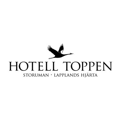 Hotell Toppen Logo Svart Vit Bakgrund